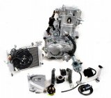 Двигатель в сборе 4Т 250см3 169MM CB250 (69x65) Zongshen 2 клапана/водянка, реверс, полный комплект+радиатор