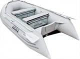 Лодка HDX надувная, модель OXYGEN 300 AL, цвет серый/зеленый/красный/синий